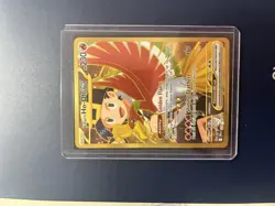 Pokemon TCG Destined Rivals Ethan's Ho-Oh EX Card 239/182 Gold Hyper Rare NM - Image 1