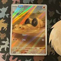 Pokemon TCG Sandile Rare Illustration Card SV1 Scarlet Violet Base 216/198 - Image 1