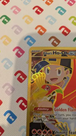 Pokemon TCG Destined Rivals Ethan's Ho-Oh EX Card 239/182 Gold Hyper Rare - Image 2
