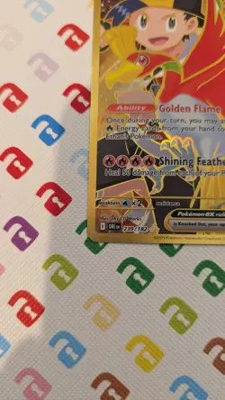 Pokemon TCG Destined Rivals Ethan's Ho-Oh EX Card 239/182 Gold Hyper Rare - Image 5