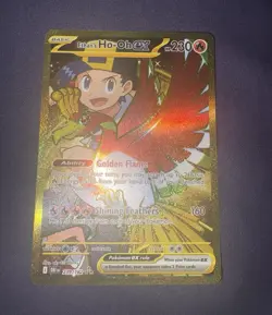 Pokemon TCG Ethan's Ho-Oh ex 239/182 Hyper Rare Full Art Holo Destined Rivals - Image 1