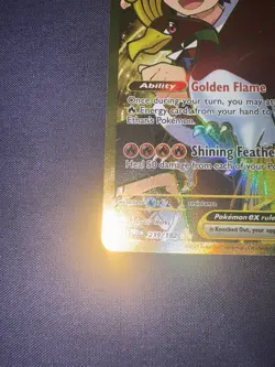 Pokemon TCG Ethan's Ho-Oh ex 239/182 Hyper Rare Full Art Holo Destined Rivals - Image 2