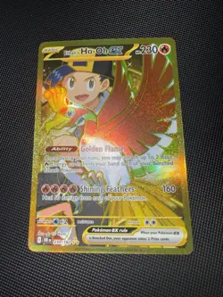 Pokemon TCG Destined Rivals Ethan's Ho-Oh EX Card 239/182 Gold Hyper Rare NM - Image 5