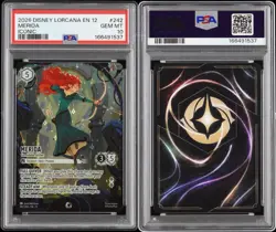 2026 DISNEY LORCANA EN 12-WILDS UNKNOWN ICONIC MERIDA - FORMIDABLE ARCHER PSA 10 - Image 3