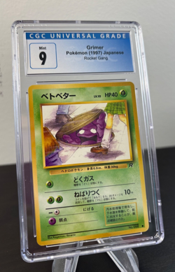 Pokemon 1997 CGC 9 Japanese Grimer Rocket Gang Banned Card #088 - Image 2