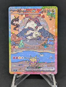 BUBBLE RESHIRAM EX POKEMON CARD * FAN ART * MEW FRIENDS Paldean 232/091 - Image 1
