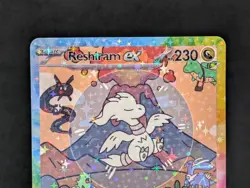 BUBBLE RESHIRAM EX POKEMON CARD * FAN ART * MEW FRIENDS Paldean 232/091 - Image 2
