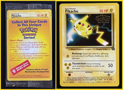 1x Sealed Pikachu #4 Black Star Promo WB Movie WOTC Pokemon Card - Image 1