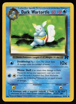 Dark Wartortle 46/82 Team Rocket Pokemon TCG Card - Image 1