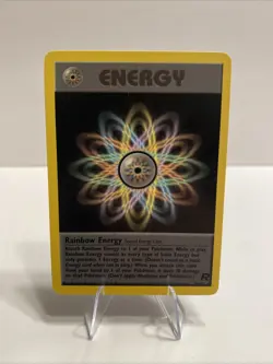 Rainbow Energy #80/82 Non Holo Team Rocket Rare Pokemon Card- MP - Image 1