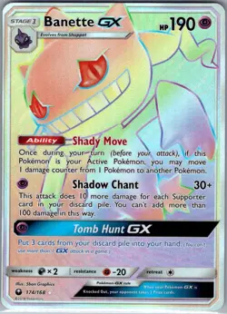 Banette GX (Secret) 174/168 SM - Celestial Storm - Pokemon Card - NM - Image 1