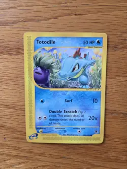 Pokemon TCG Totodile Expedition Card 134/165 - Image 3