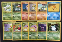 12 X WOTC Mix Base Set Fossil Wizards Pokemon Cards Bundle Bulbasaur PL-LP - Image 1