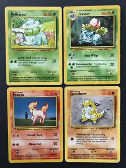 12 X WOTC Mix Base Set Fossil Wizards Pokemon Cards Bundle Bulbasaur PL-LP - Image 2