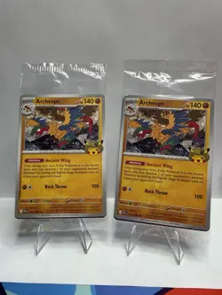 Pokemon Chicago Field Museum Fossil Exhibit ArcheopsPromo Card SEALED X 2 - Image 1