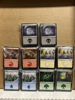 500 MAGIC THE GATHERING MTG LOT BASIC LANDS LOT 100 OF EACH LAND LOT AUTHENTIC - Image 1