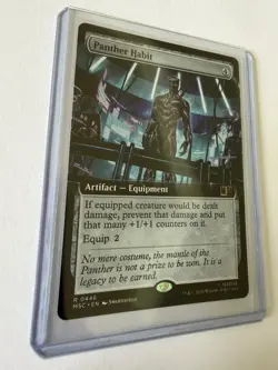 Panther Habit #446 Borderless MTG Marvel Super Heroes NM Artifact - Image 2