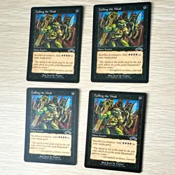 Wizards of the Coast MTG Stronghold Culling the Weak x4 English 1998 Black - Image 1