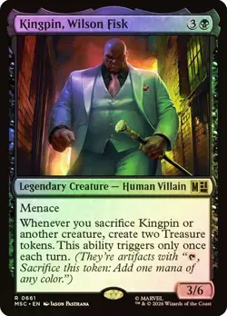 MSH Foil KINGPIN WILSON FISK 1x Rare Magic Marvel Super Heroes MTG - Image 1