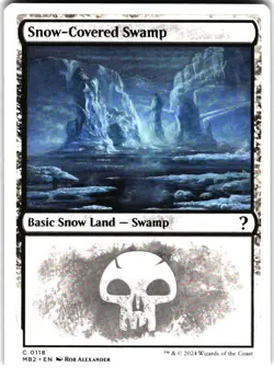 Mystery Booster 2 #118 Snow-Covered Swamp (White Border) - Image 1
