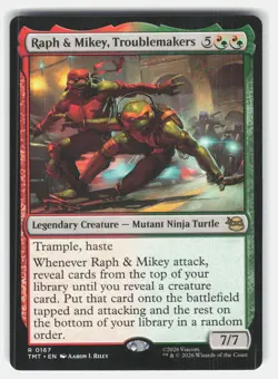 Raph & Mikey, Troublemakers 167 Magic Teenage Mutant Ninja Turtles *NM* - Image 1
