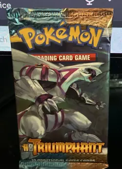 Pokemon Booster Pack Triumphant HS Palkia Art Sealed 2010 English - Image 1