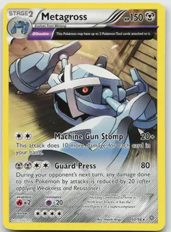 Metagross 50/98 Rare Ancient Origins Pokemon Lightly Played - Image 1