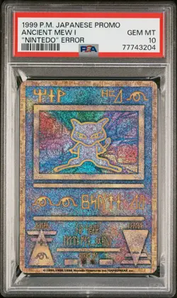1998-99 POKEMON JAPANESE POKEMON JAPANESE PROMO ANCIENT MEW I PSA 10 - Image 1