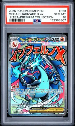 Mega Charizard X ex 2025 Pokemon Ultra-Premium Collection Promo #023 PSA 10 - Image 1