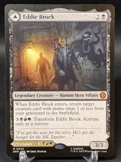 Eddie Brock / Venom Lethal Protector - #55 Spider-Man SPM Magic MTG - NM/M - Image 1