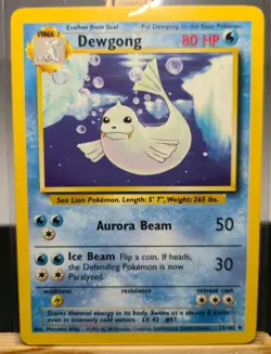 dewgong 25/102 BASE SET 1999 POKEMON ENGLISCH VINTAGE - Image 1