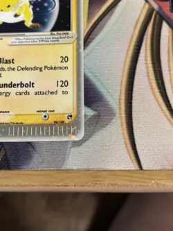 Pokemon TCG Raichu EX Sandstorm Holo Card 98/100 Ultra Rare LP - Image 2