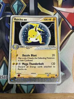 Pokemon TCG Raichu EX Sandstorm Holo Card 98/100 Ultra Rare LP - Image 5