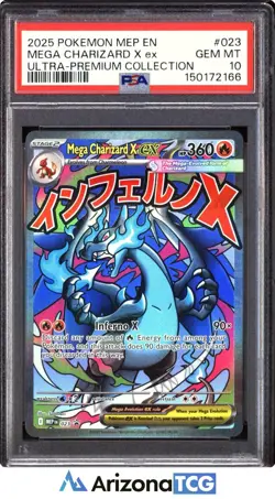 Pokemon 2025 Mega Charizard X ex 023 Ultra-Premium Collection GEM MINT PSA 10 - Image 1