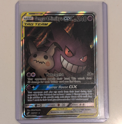 Pokemon Gengar & Mimikyu GX 165/181 SM-Team Up Alt Full Art Holo 240HP😱❄❄ - Image 1