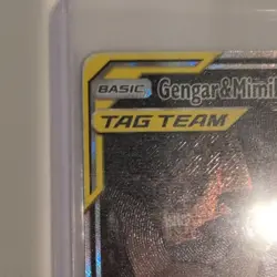 Pokemon Gengar & Mimikyu GX 165/181 SM-Team Up Alt Full Art Holo 240HP😱❄❄ - Image 3