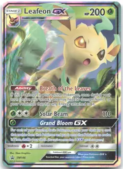 LEAFEON GX - SM146 Holo Promo Sun & Moon Promo Pokemon Near Mint - Image 1