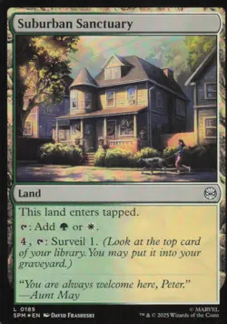 Suburban Sanctuary - Marvel's Spider-Man SPM - 185 - MTG Magic - Image 1