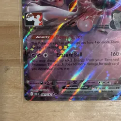 081/182 Team Rocket's Mewtwo ex Pokemon TCG Prize Pack Series 8 Stamped Destined - Image 5