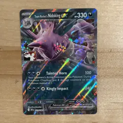 Team Rocket's Nidoking Ex 119/182 Pokemon Play! Prize Pack Stamped - Image 1