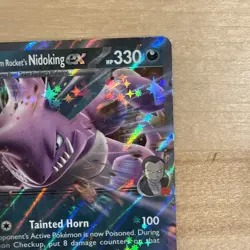 Team Rocket's Nidoking Ex 119/182 Pokemon Play! Prize Pack Stamped - Image 3