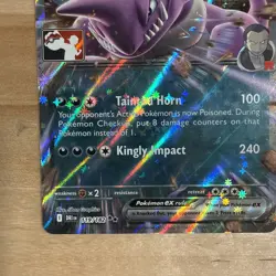 Team Rocket's Nidoking Ex 119/182 Pokemon Play! Prize Pack Stamped - Image 5