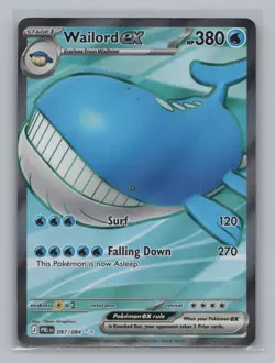 Wailord ex 097/084 ME05: Pitch Black NM Pokemon TCG Ultra Rare - Image 1