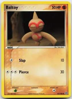 Baltoy 43/106 Pokemon Emerald - LP - Image 1