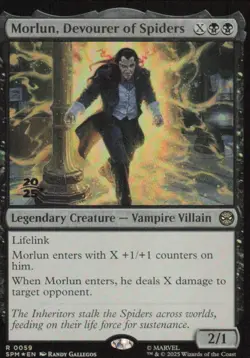 Morlun, Devourer of Spiders - PRE-RELEASE FOIL - Marvel's Spider-Man SPM 59 MTG - Image 1