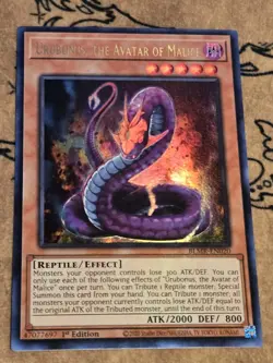 Yugioh Urubonus, the Avatar of Malice BLMR-EN020 1st Edition Ultra Rare NM - Image 1