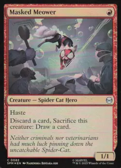 Masked Meower - Marvel's Spider-Man SPM - 82 - MTG Magic - Image 1