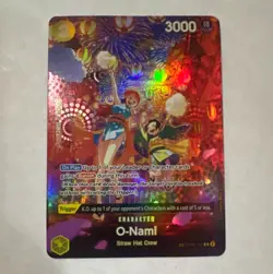 Bandai One Piece Card Game O-Nami OP06-101 SR Foil Alt Art 3000 - Image 1