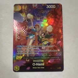 Bandai One Piece Card Game O-Nami OP06-101 SR Foil Alt Art 3000 - Image 2
