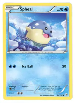 Spheal 24/106 Flashfire Pokemon Card - Image 1